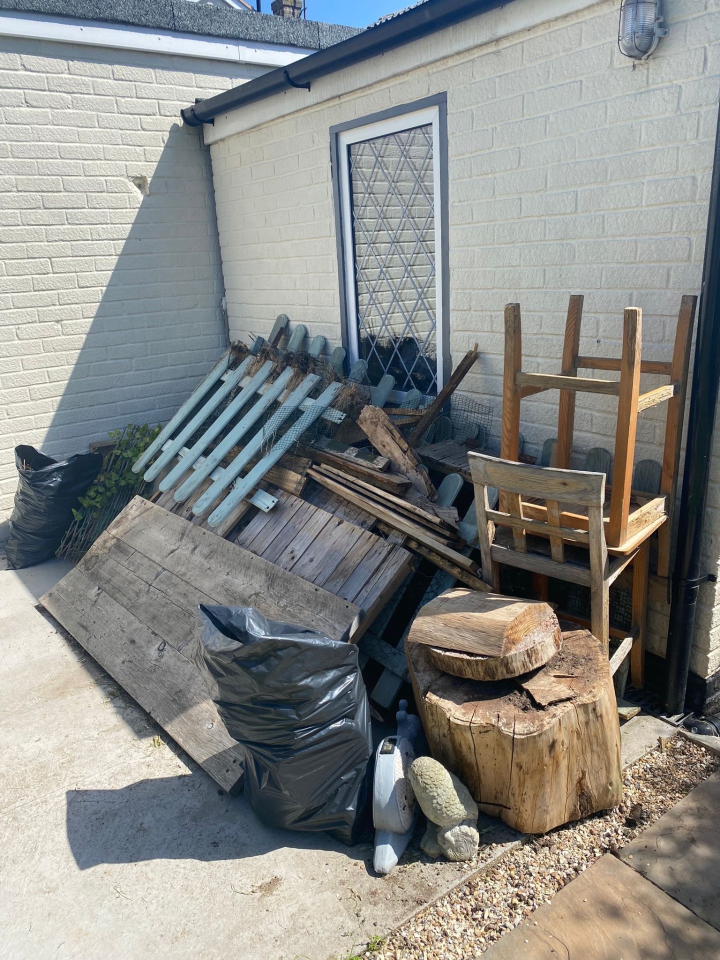 Yard and household waste cleared by Essex District Waste Removal on a same-day rubbish removal job in Southend-on-Sea